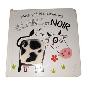 💟10/20$ Baby Touch & Feel Board Book - Blanc et Noir French Tout Carton